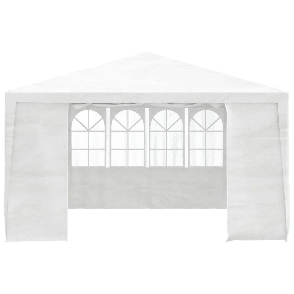VIDAXL Tente de reception avec parois laterales 4x4 m Blanc 90 g/m^2