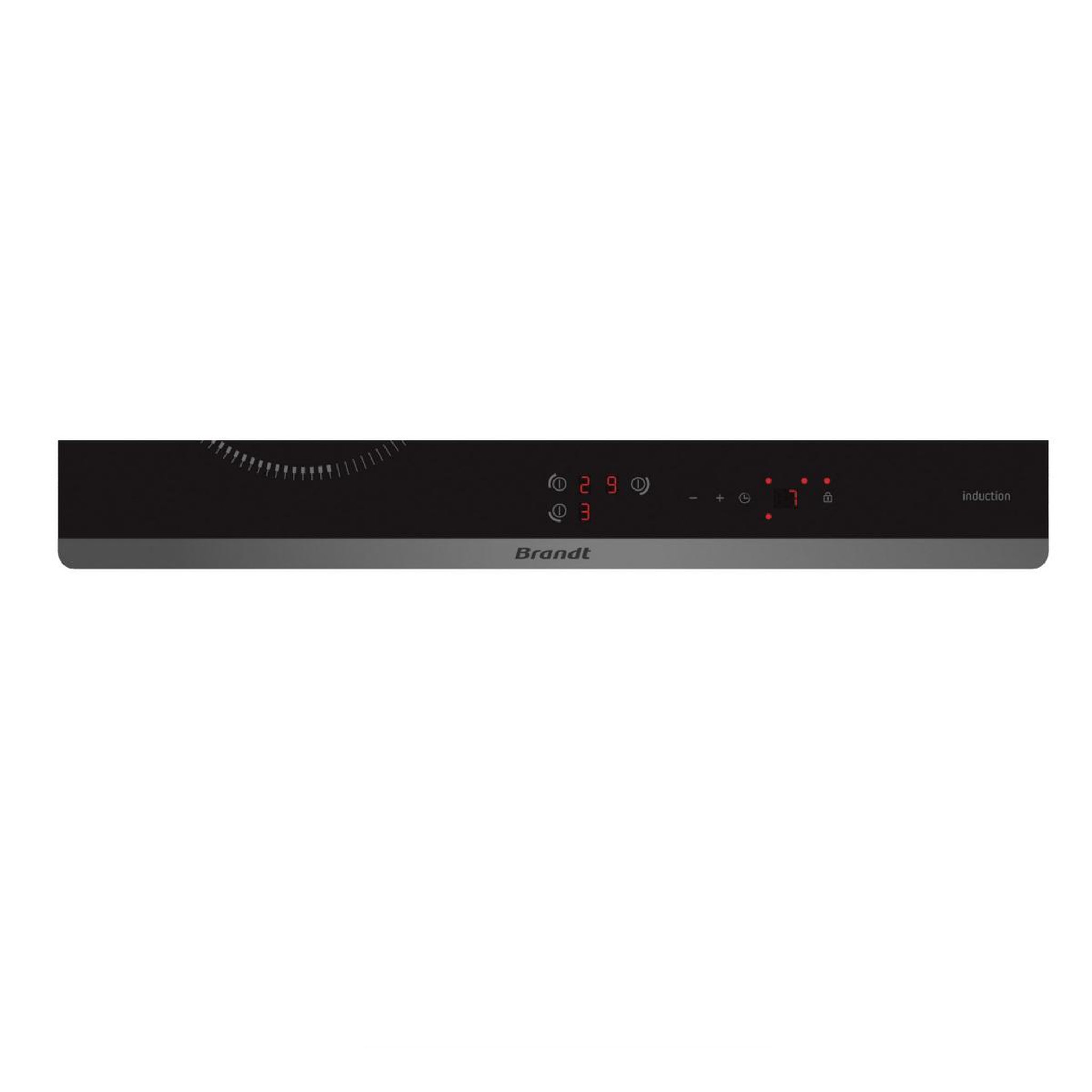 Voir la diapositive 2 : BRANDT Table de cuisson induction 60cm 3 feux 7200w - bpi6314b