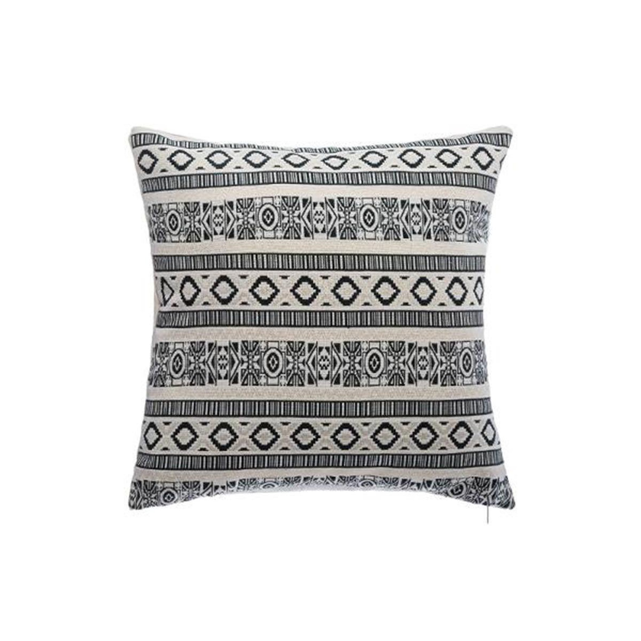 ATMOSPHERA Coussin déco déhoussable  ethniko  40x40cm vert
