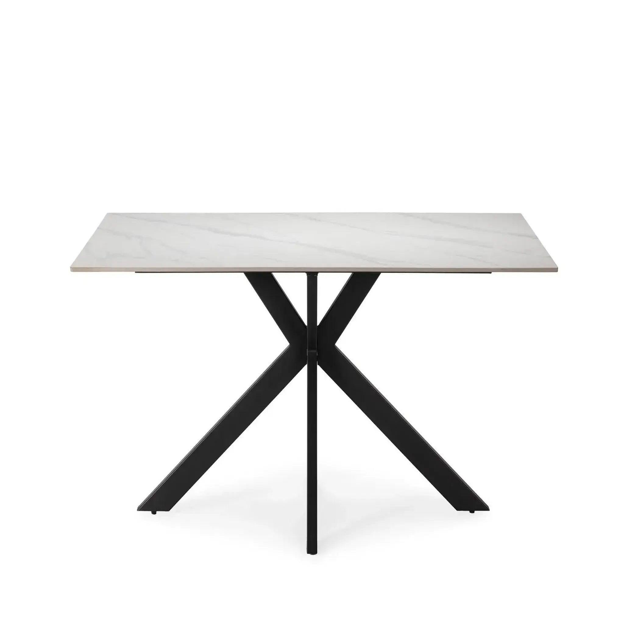 Voir la diapositive 1 : CASANOVA PARIS Rami - table à manger rectangulaire 180cmpieds en métal noir