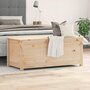 Voir la diapositive 3 : VIDAXL Boîte de rangement 110x50x45,5 cm Bois massif de pin