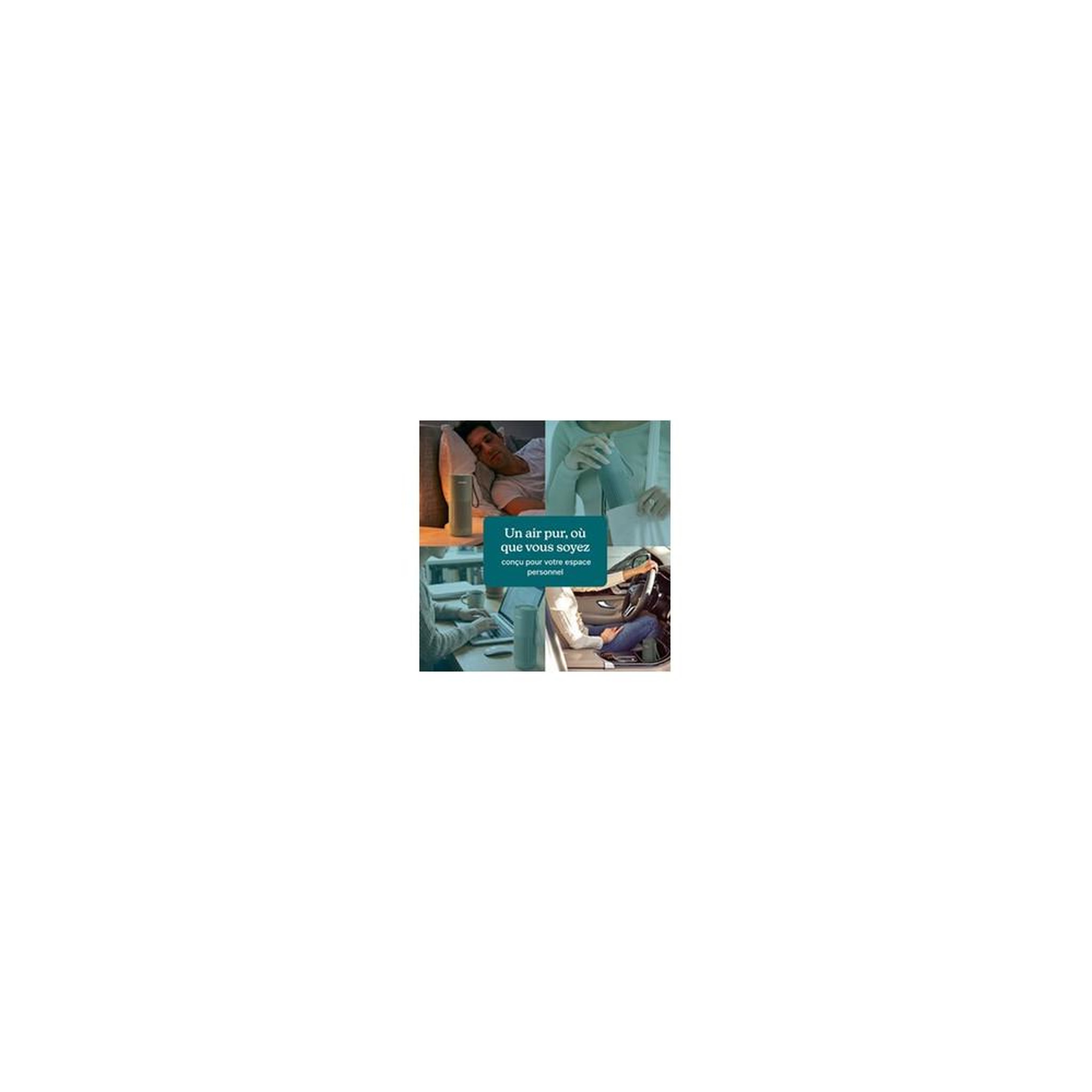 Voir la diapositive 2 : HOMEDICS Purificateur Mini Homedics d'air whisperPure Vert