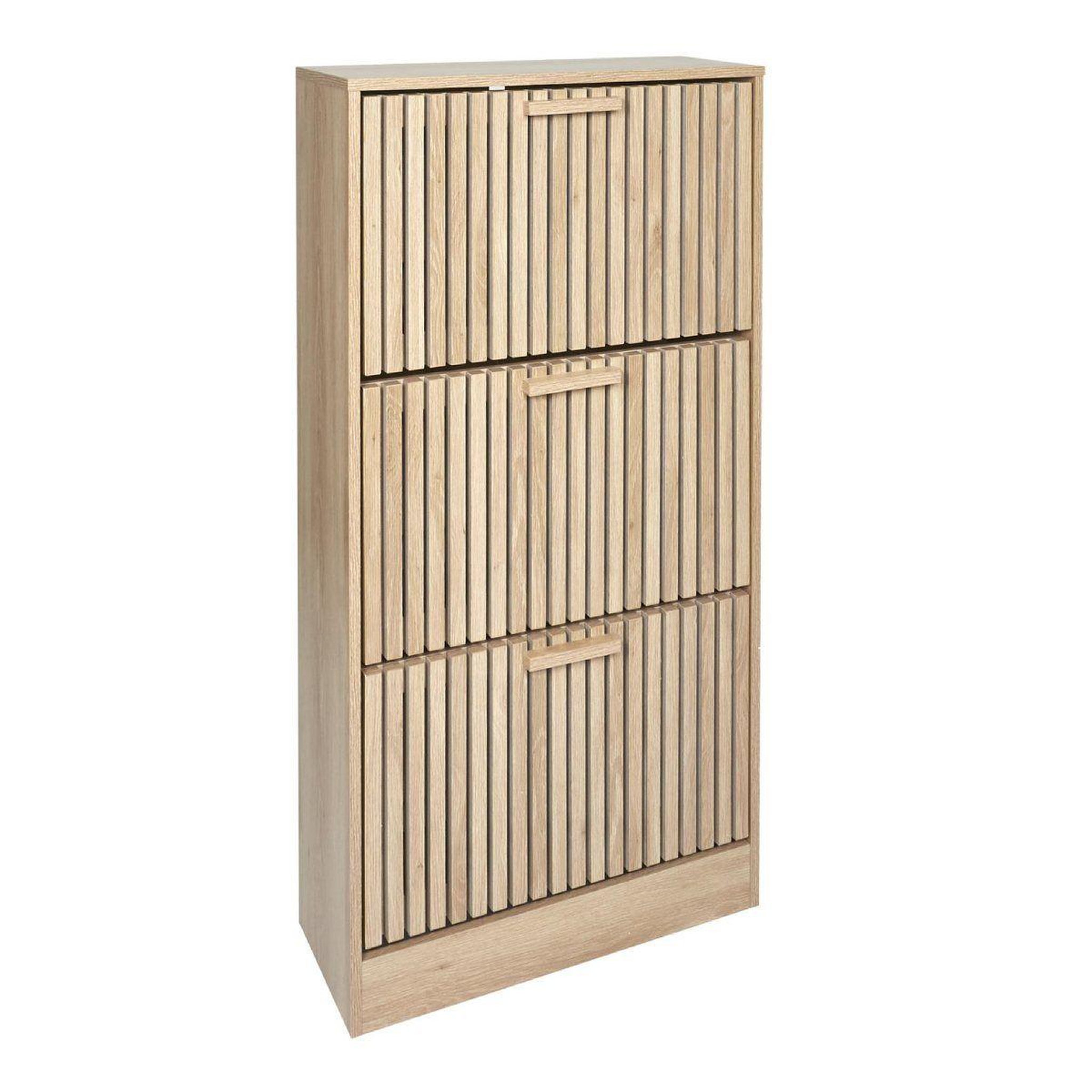 Paris Prix Meuble à chaussures 3 portes  klaus  113cm marron