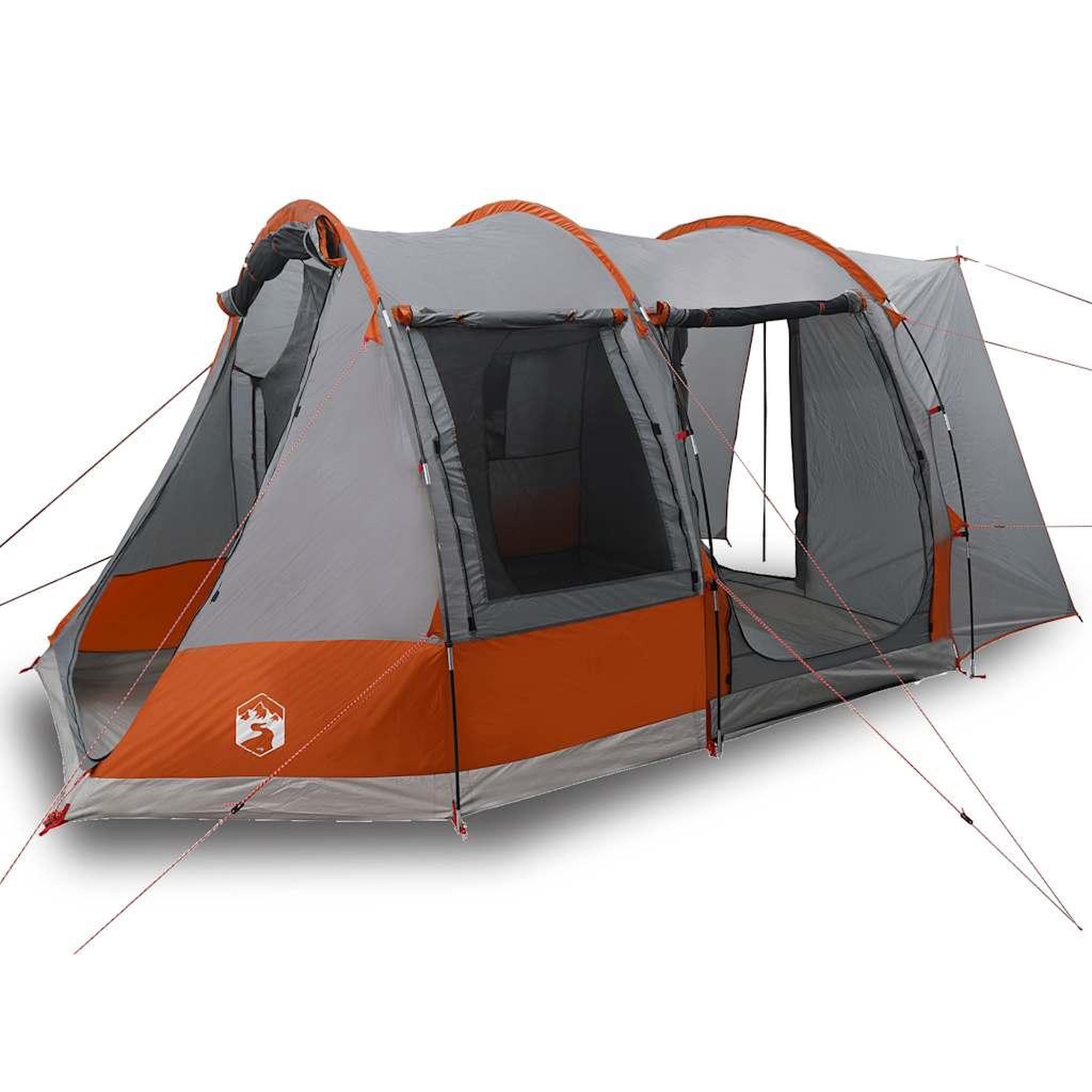 Voir la diapositive 2 : VIDAXL Tente de voiture 2 personnes gris et orange impermeable
