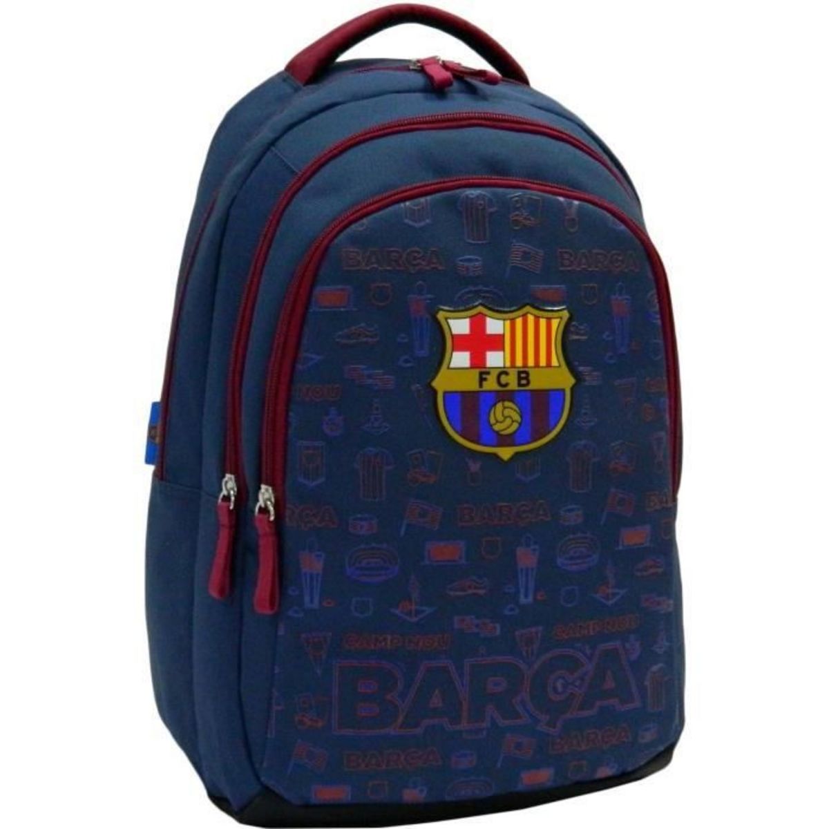 Sac à dos 2 compartiments bleu FC Barcelone
