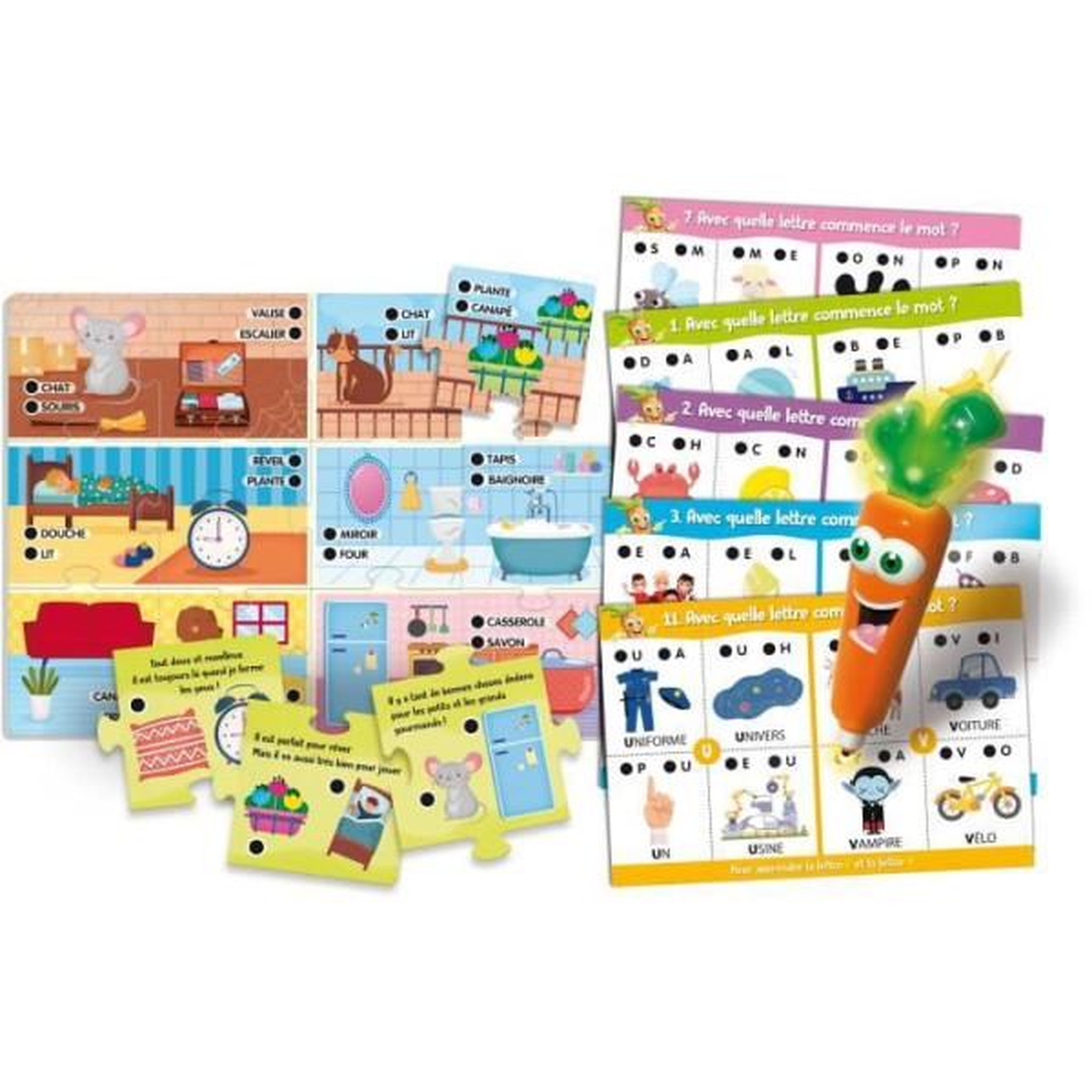 Voir la diapositive 2 : LISCIANI GIOCHI ABC - Stylo parlant - CAROTINA - Apprentissage de l'alphabet, Stylo interactif