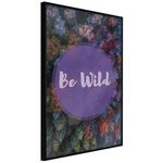 Paris Prix Affiche Murale Encadrée  Find Wildness in Yourself. Coloris disponibles : Noir, Jaune