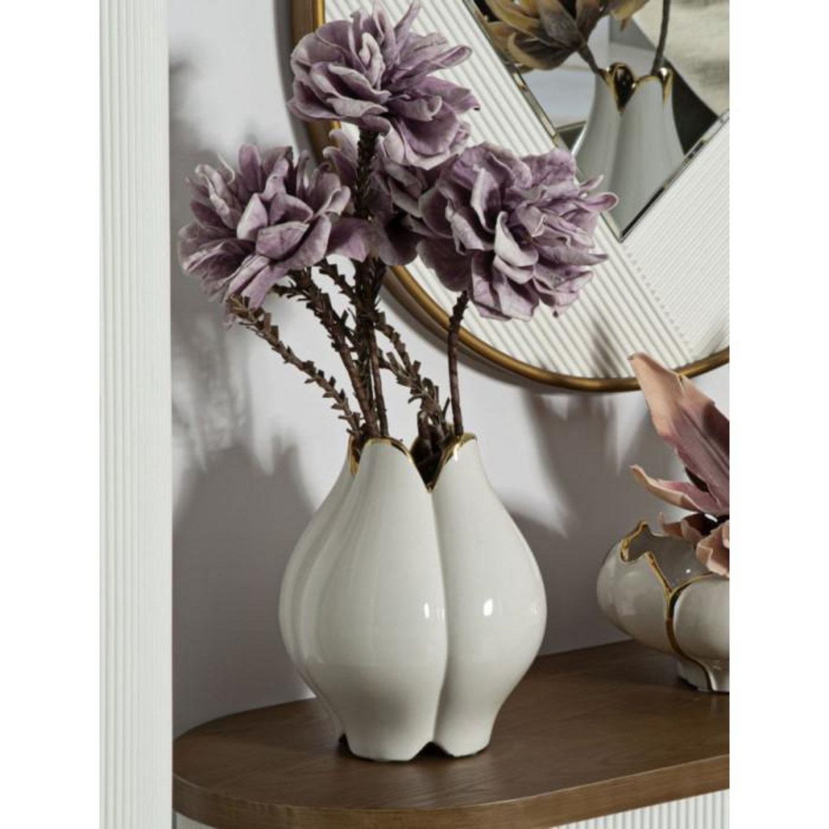 Paris Prix Vase Design en Céramique  Potter  27cm Blanc