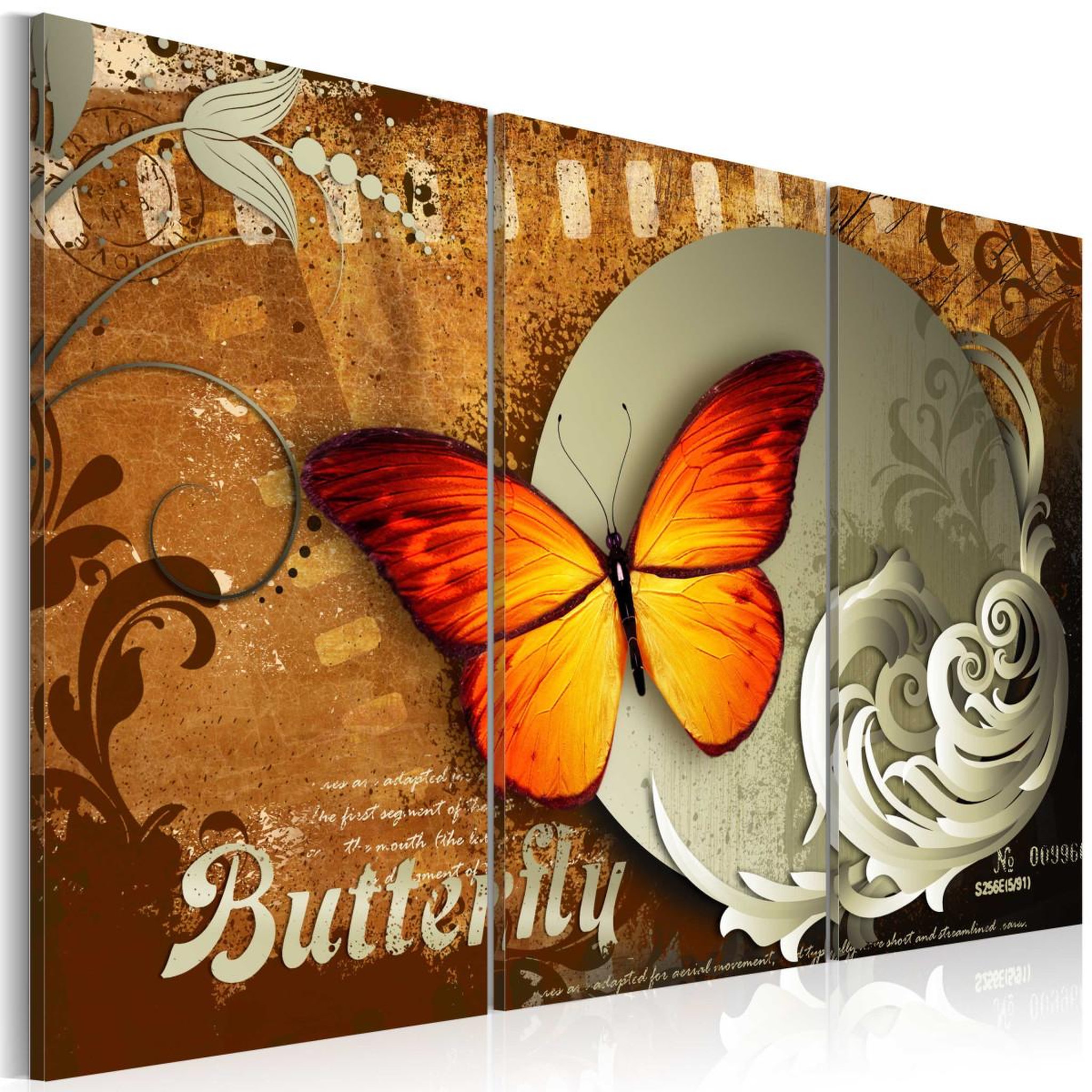 Voir la diapositive 1 : Paris Prix Tableau Imprimé  Fiery Butterfly & Full Moon