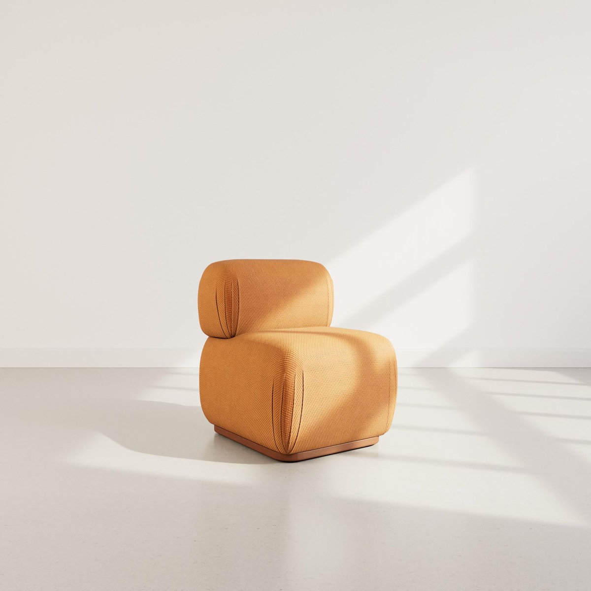 LISA DESIGN Penelope - module d'assise en velours texturé