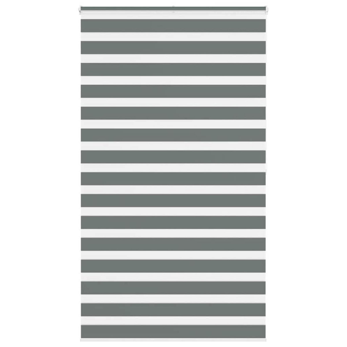 VIDAXL Store zebre gris fonce largeur du tissu 115,9 cm polyester