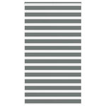 VIDAXL Store zebre gris fonce largeur du tissu 115,9 cm polyester