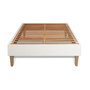 Voir la diapositive 3 : SEPTNUITS Matelas + sommier kit blanc Memo Luxe Ressorts ensachés + mémoire de forme MAXI épaisseur