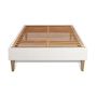 Voir la diapositive 3 : SEPTNUITS Matelas + sommier kit blanc Memo Luxe Ressorts ensachés + mémoire de forme MAXI épaisseur