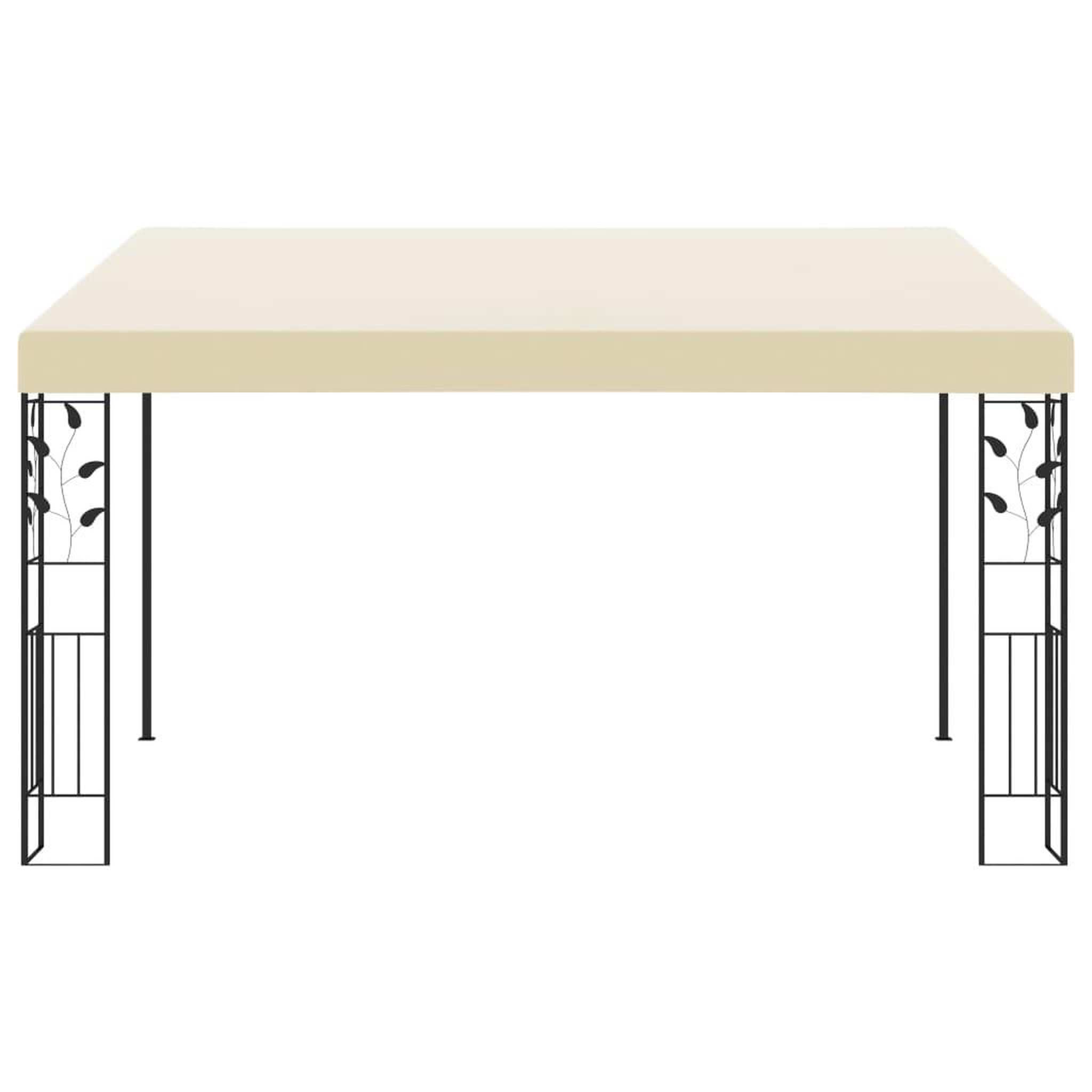Voir la diapositive 2 : VIDAXL Belvedere a montage mural 4x3x2,5 m Creme