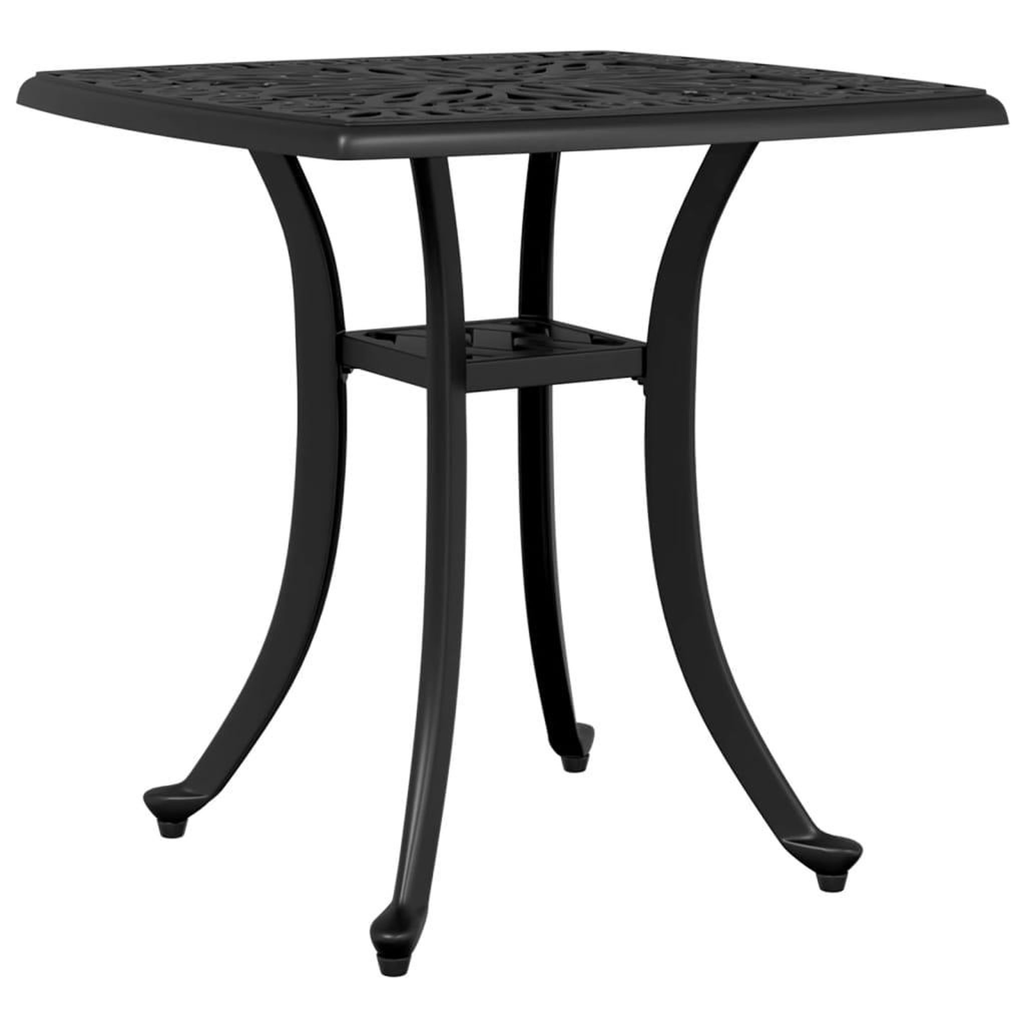 Voir la diapositive 2 : VIDAXL Table de jardin noir 53x53x53 cm aluminium coule