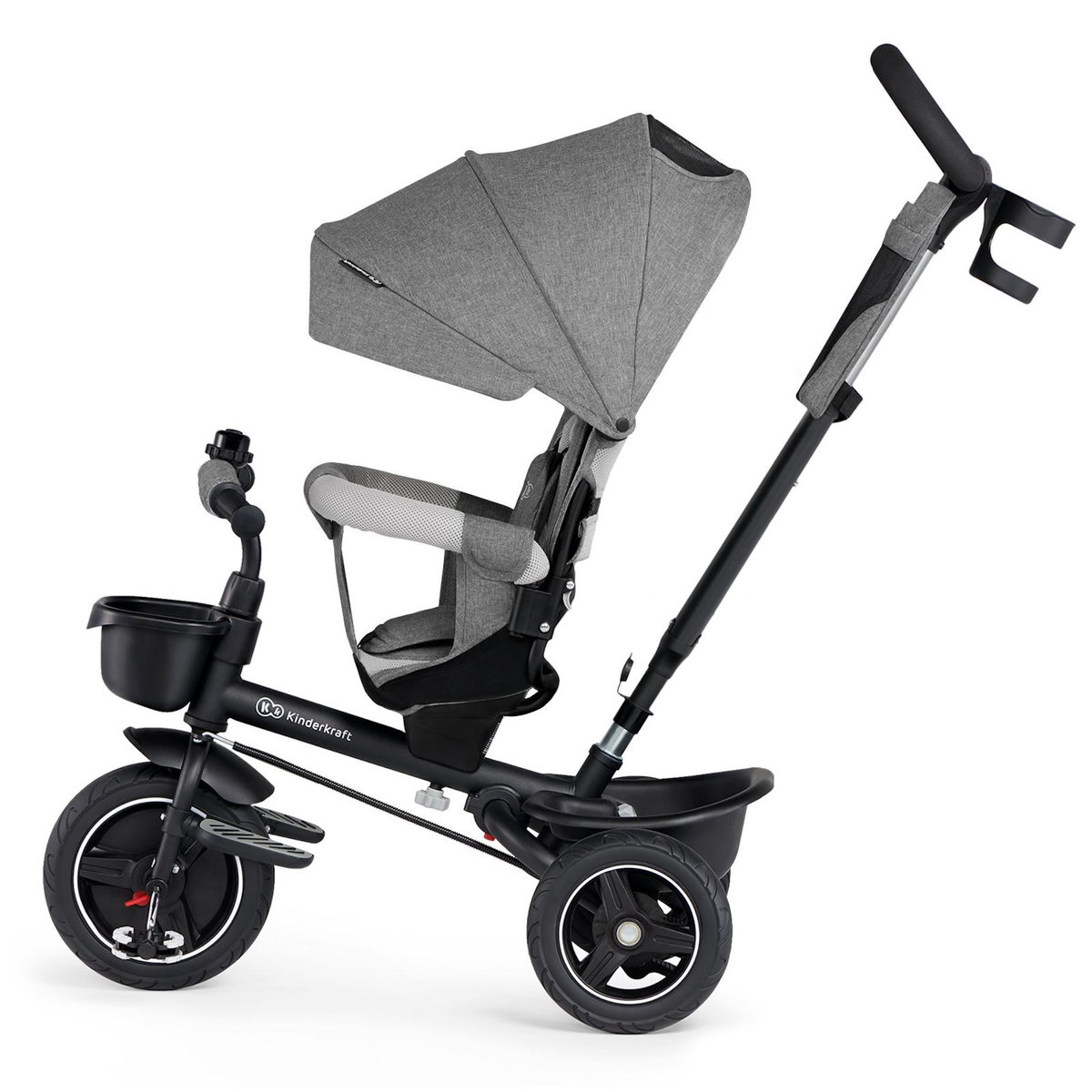 KINDERKRAFT Tricycle Spinstep 5 en 1 avec siège rotatif et protection UPF50+