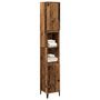 Voir la diapositive 3 : VIDAXL Armoire de salle de bain vieux bois 30x30x190cm bois ingenierie
