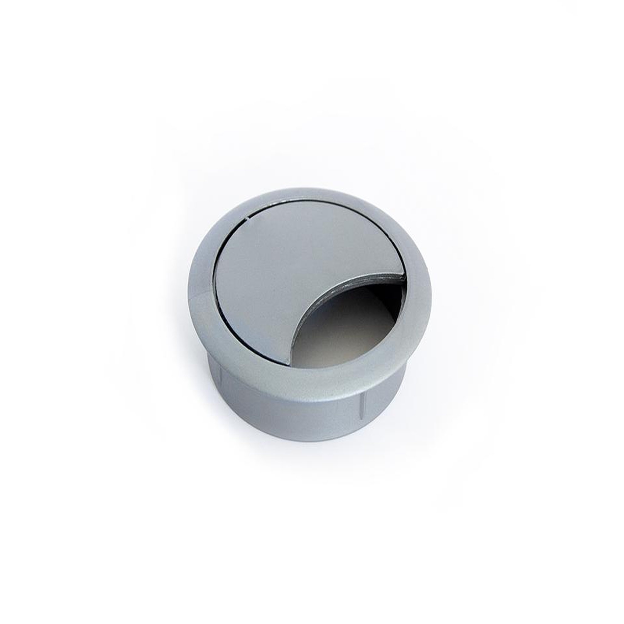 CENTRALE BRICO Passe-câble plastique 60mm argenté