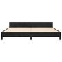 Voir la diapositive 5 : VIDAXL Cadre de lit sans matelas noir 200x200 cm velours