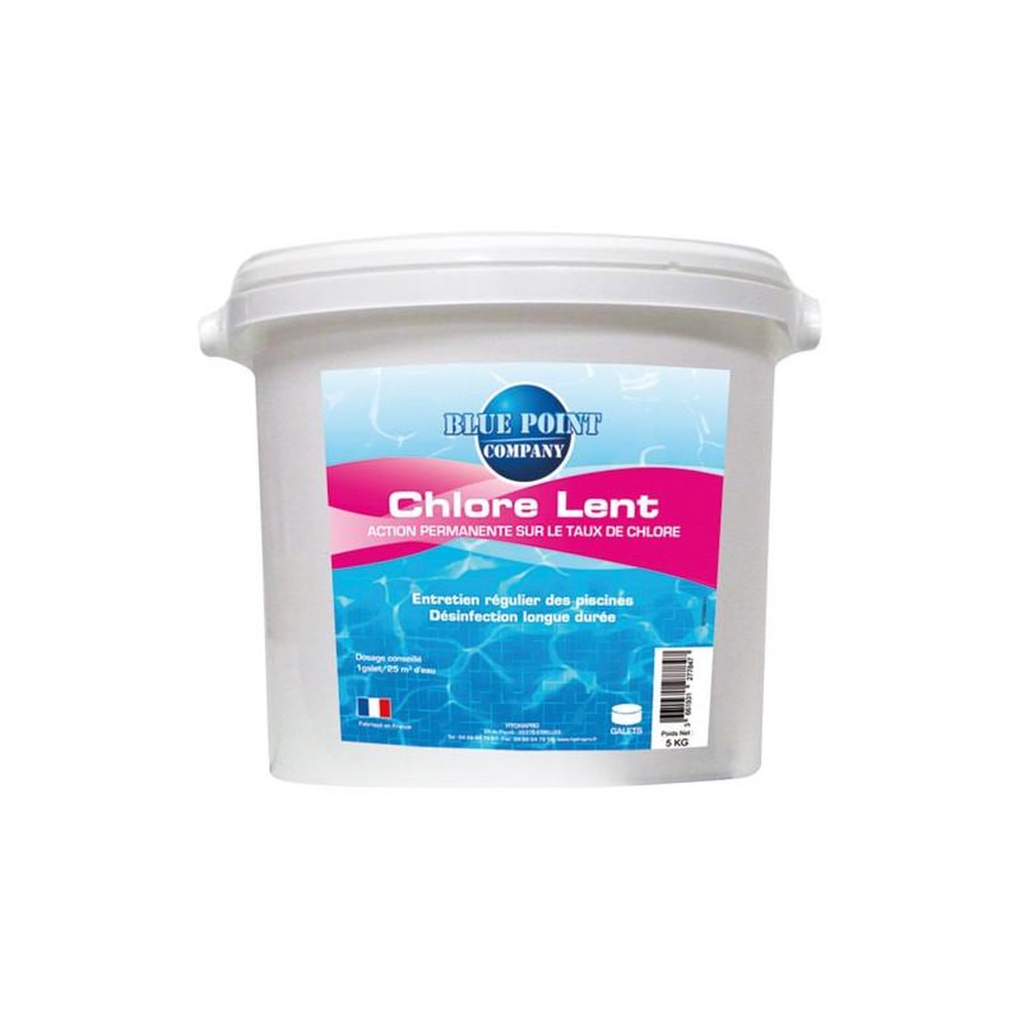 Blue point company CHLORE LENT 5KG GALETS DE 250G BLUE POINT COMPANY - 006201802