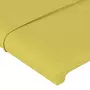 VIDAXL Tete de lit avec oreilles Vert 103x16x78/88 cm Tissu