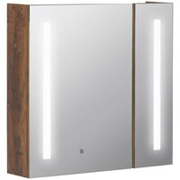 Miroir salle de bain avec eclairage LED et contour noir - 50x70cm - GO  BLACK LED - Aurlane