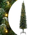 VIDAXL Sapin de Noël artificiel mince 300 LED 180 cm