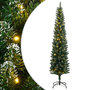 Voir la diapositive 1 : VIDAXL Sapin de Noël artificiel mince 300 LED 180 cm