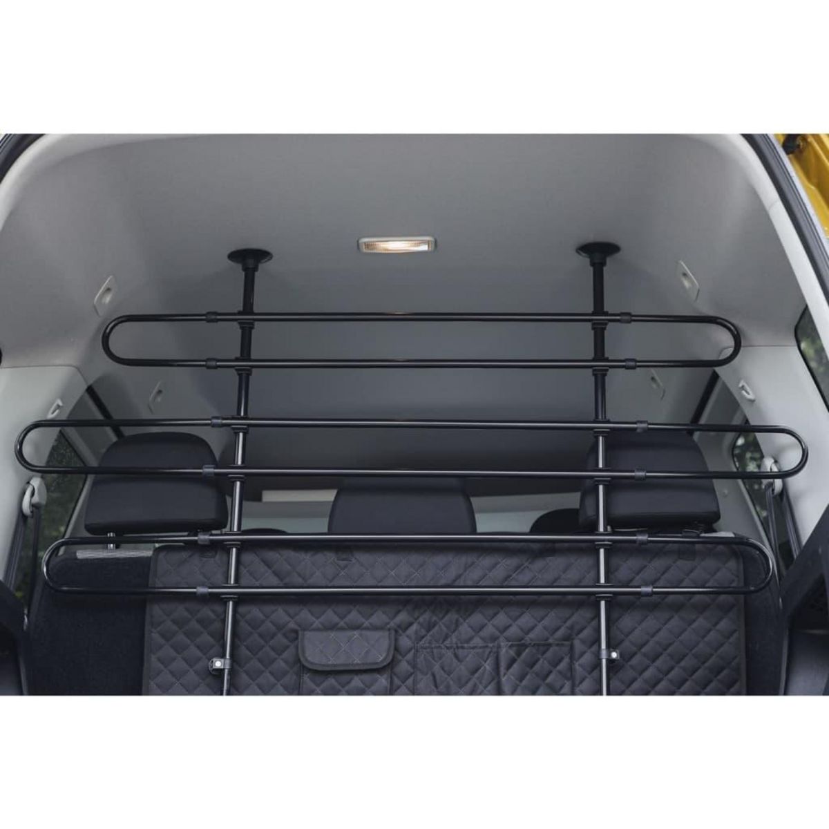 KERBL Kerbl Panneau de securite auto animaux de compagnie 75-110 cm Noir