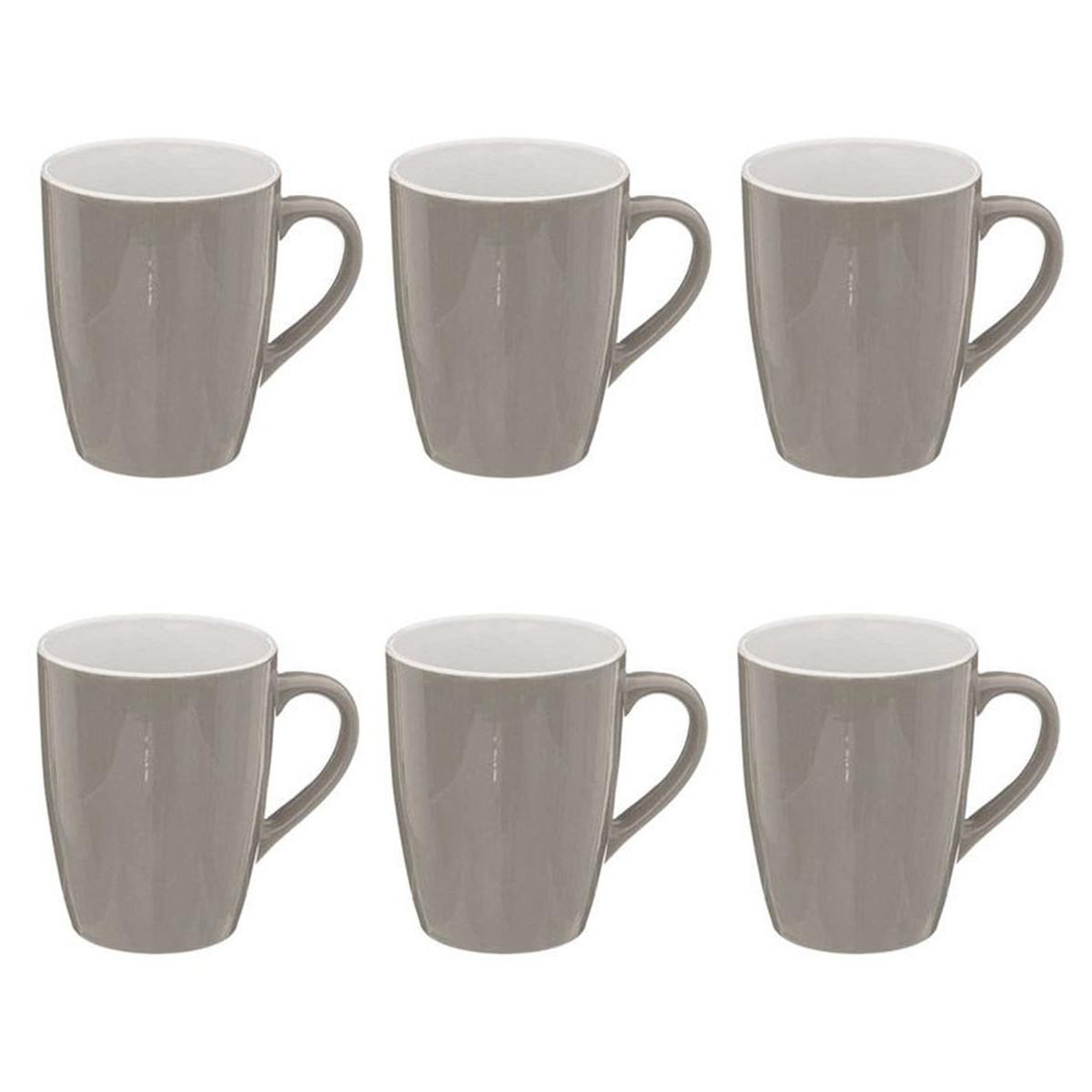 Voir la diapositive 1 : SECRET DE GOURMET Lot de 6 mugs  colorama  38cl gris
