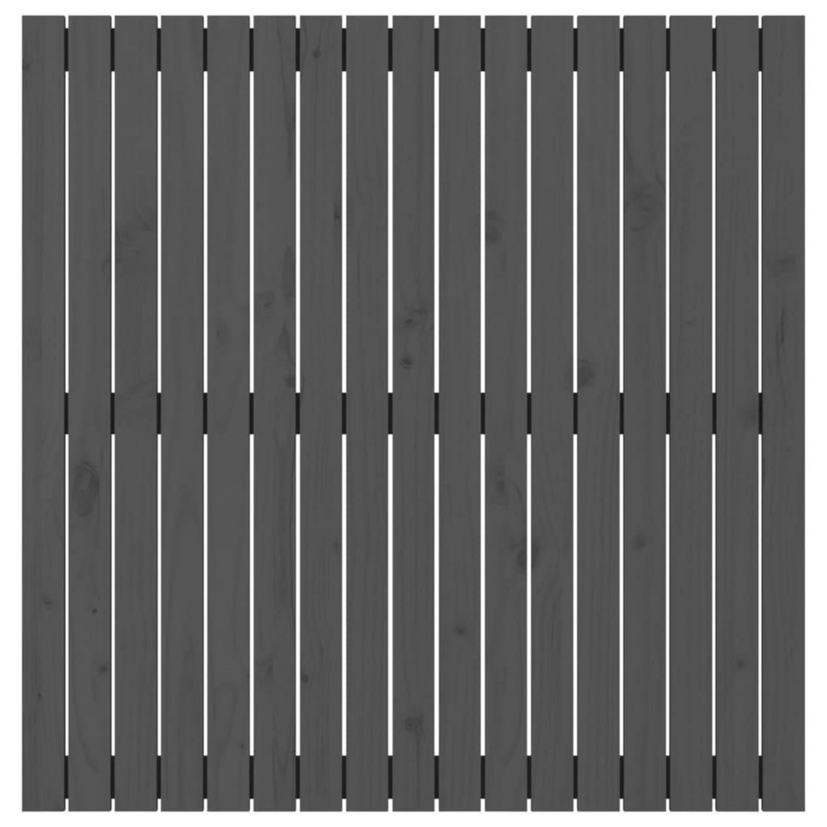 VIDAXL Tete de lit murale Gris 108x3x110 cm Bois massif de pin