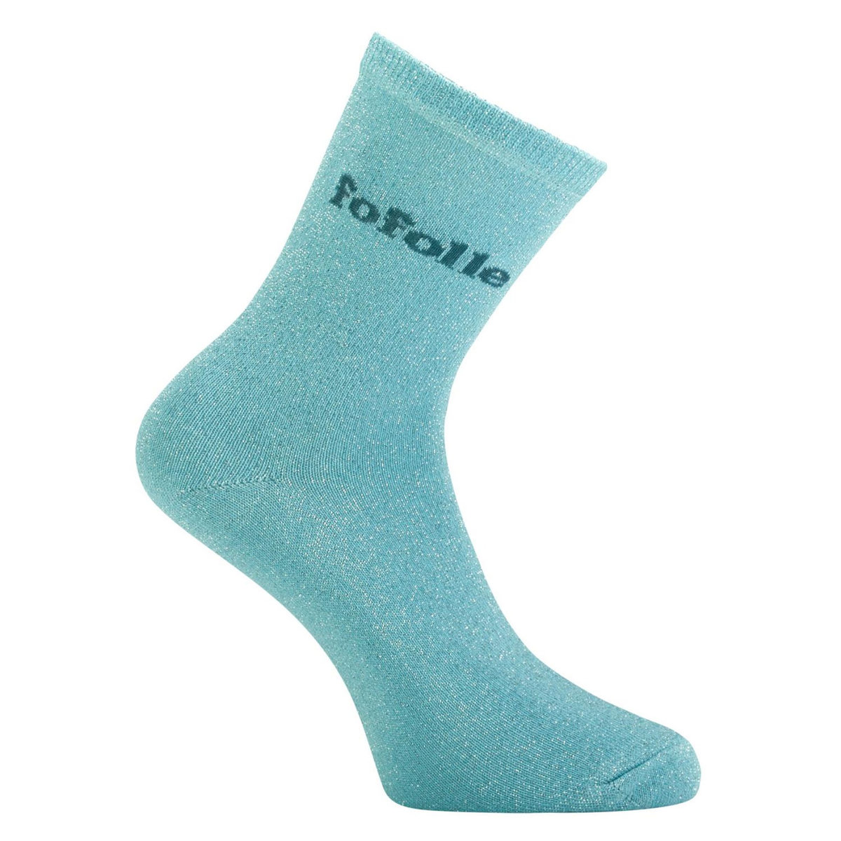 TWINDAY Paire de chaussettes lurex femme à paillettes message soft Fofolle