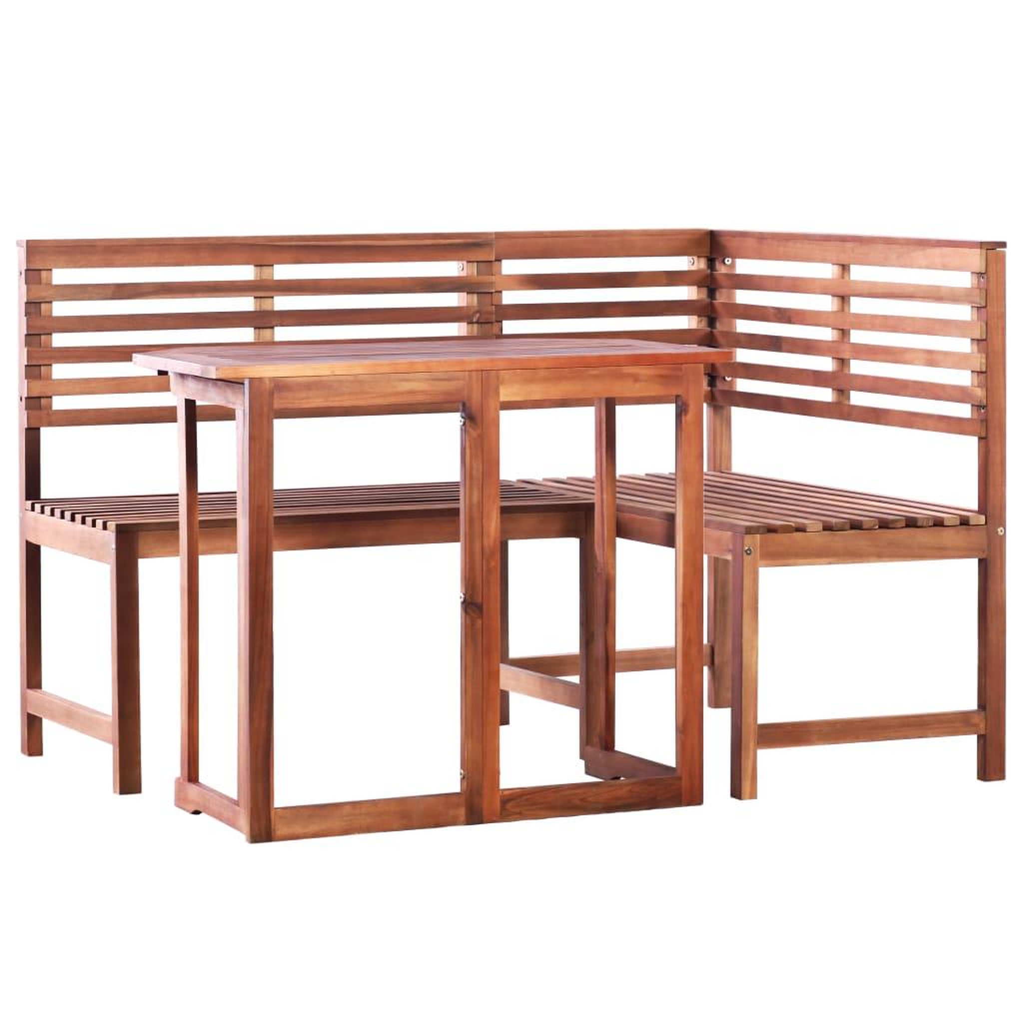 Voir la diapositive 1 : VIDAXL Mobilier de bistro 2 pcs Bois d'acacia massif