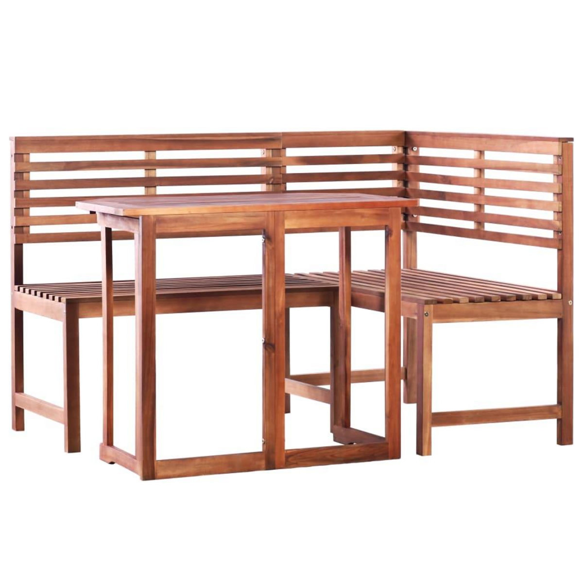 VIDAXL Mobilier de bistro 2 pcs Bois d'acacia massif