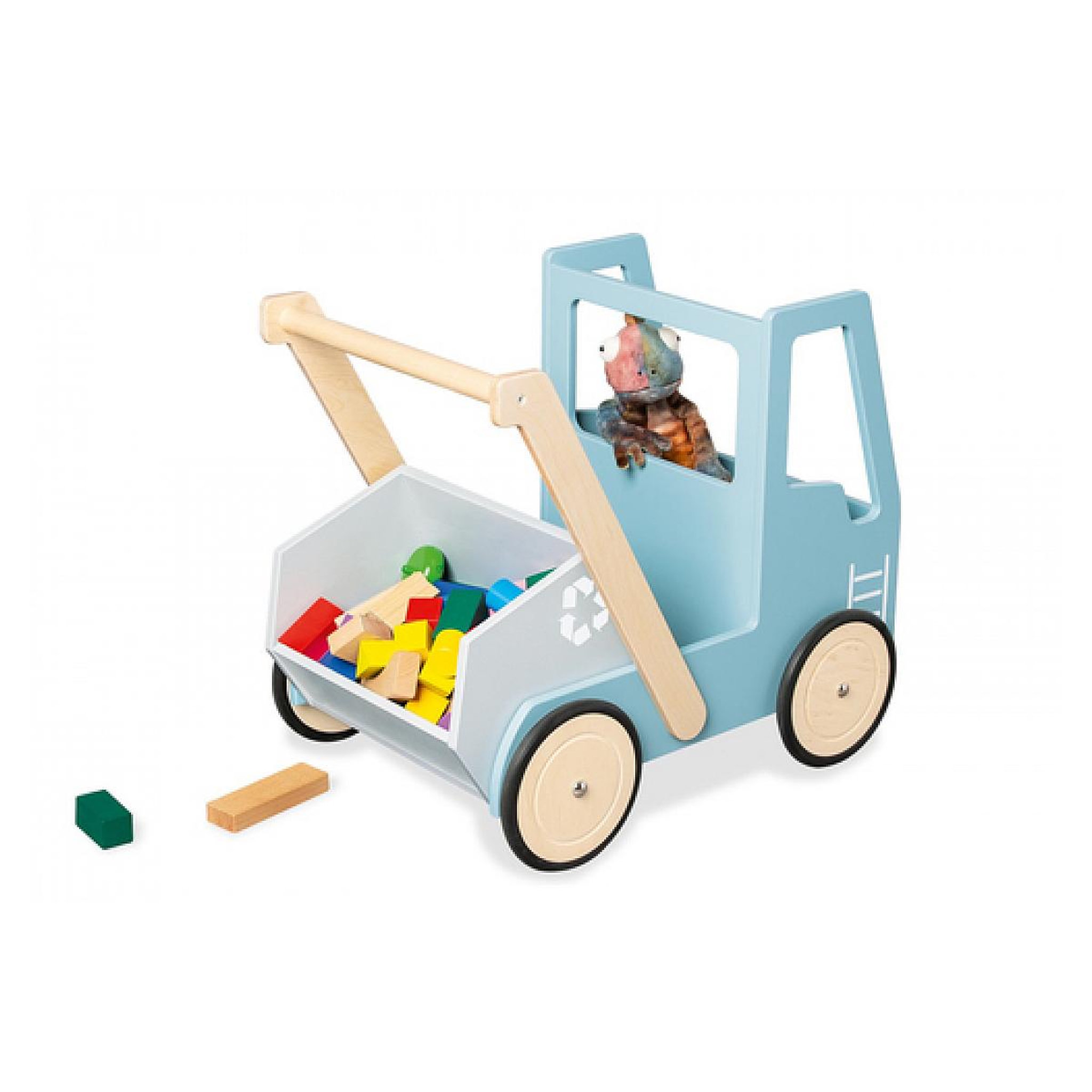 Voir la diapositive 3 : Pinolino Kipplaster Fred  Chariot de marche  Laqué  MDF laqué multicolore