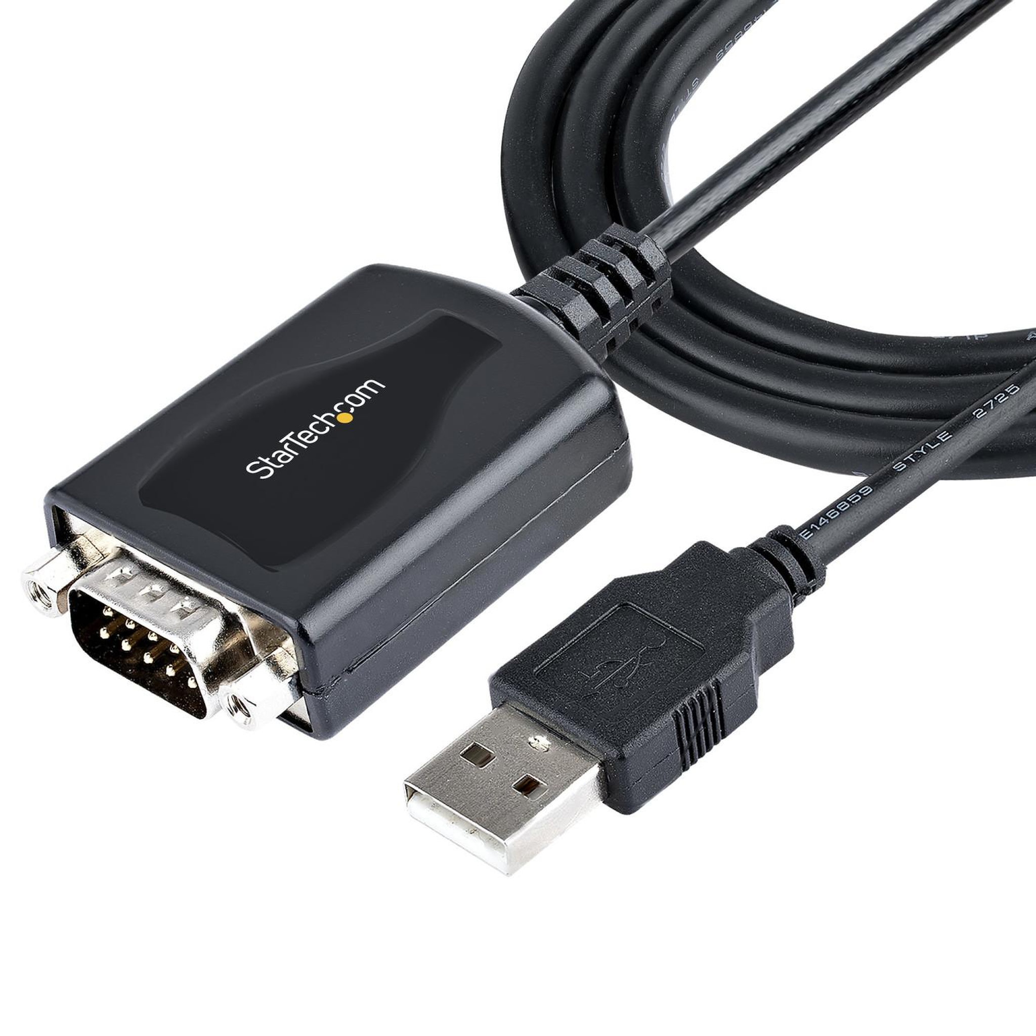 Startech Startech.com câble usb vers rs232 de 1m - câble convertisseur usb vers rs232 db9 mâle avec rétention du port com - prolific ic - adaptateur usb vers série pour plc/imprimante/scanner, windows/mac