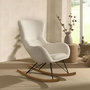 Voir la diapositive 2 : Paris Prix Fauteuil à Bascule Bouclette  Rocky  101cm Blanc