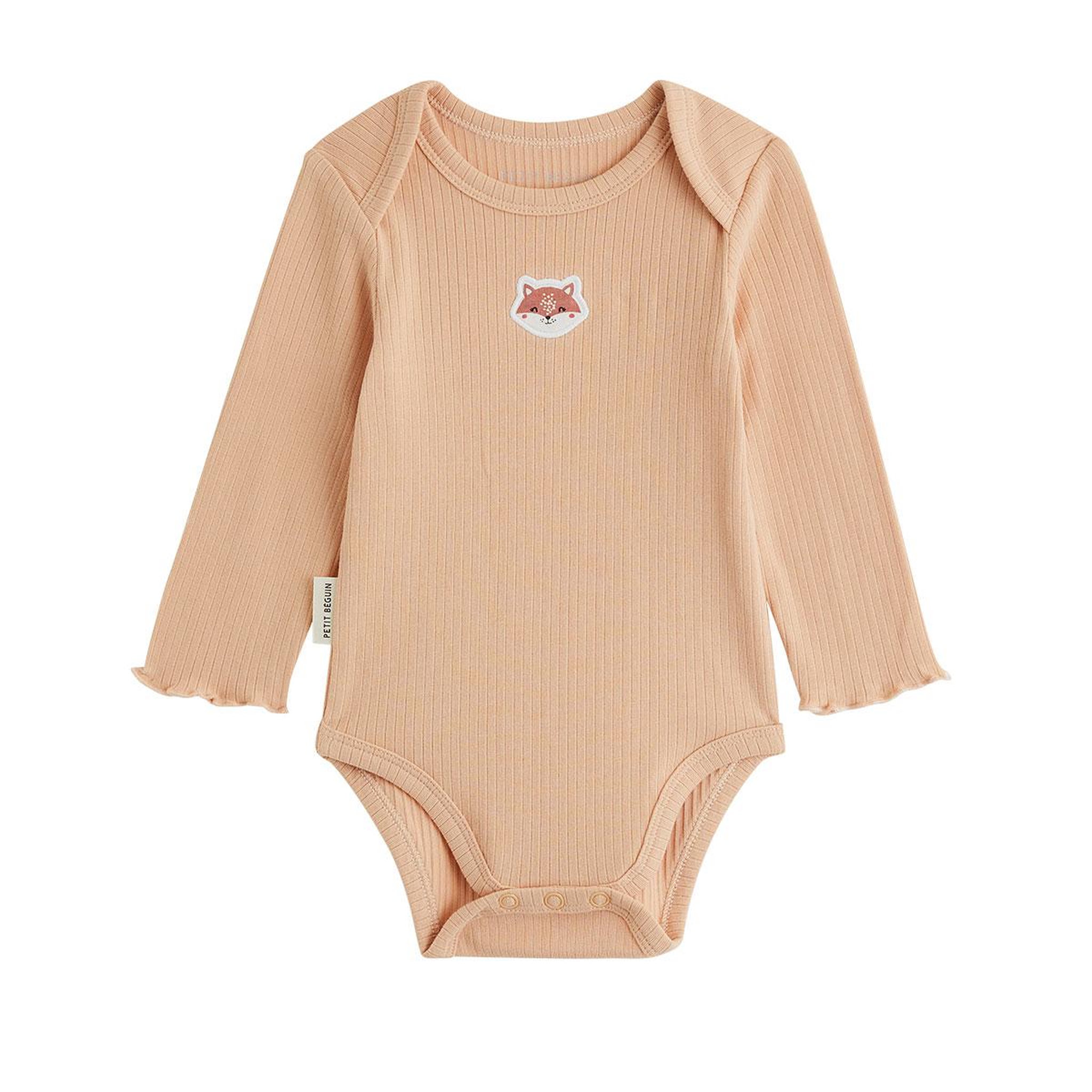 Voir la diapositive 2 : PETIT BEGUIN Lot de 2 bodies bébé manches longues petite rêveuse