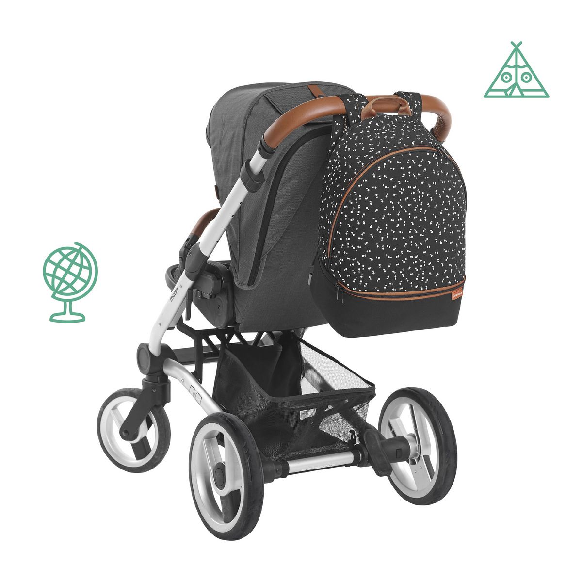 BADABULLE Sac à dos à langer Casual & GO 