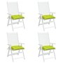 Voir la diapositive 4 : VIDAXL Coussins de chaise lot de 6 vert brillant 40x40x7 cm