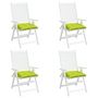 Voir la diapositive 4 : VIDAXL Coussins de chaise lot de 6 vert brillant 40x40x7 cm