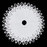 ATMOSPHERA Tapis pour Pied de Sapin  Noël  100cm Blanc