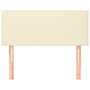Voir la diapositive 3 : VIDAXL Tete de lit Creme 100x5x78/88 cm Similicuir