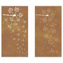 Voir la diapositive 4 : VIDAXL Decorations murales de jardin 2pcs 105x55 cm design de fleur