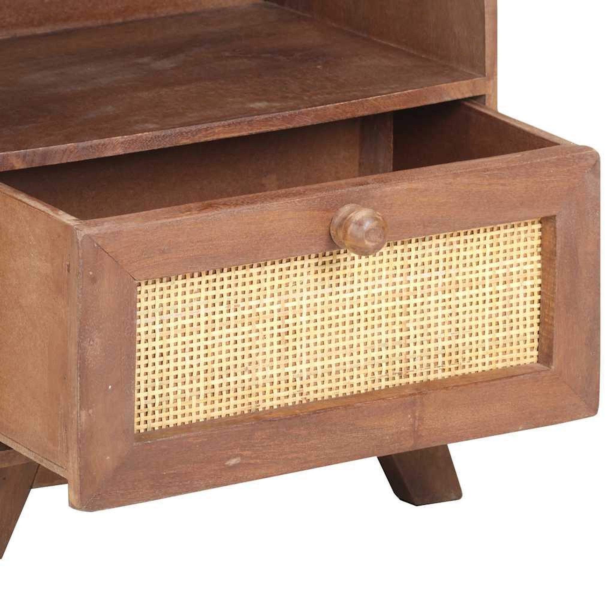 Voir la diapositive 5 : VIDAXL Table de chevet 40x30x50 cm bois de manguier massif