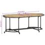 Voir la diapositive 6 : VIDAXL Table basse 110x55x40 cm bois de manguier massif brut