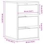 Voir la diapositive 6 : VIDAXL Commode d'angle blanc 40x41x58 cm bois d'ingenierie