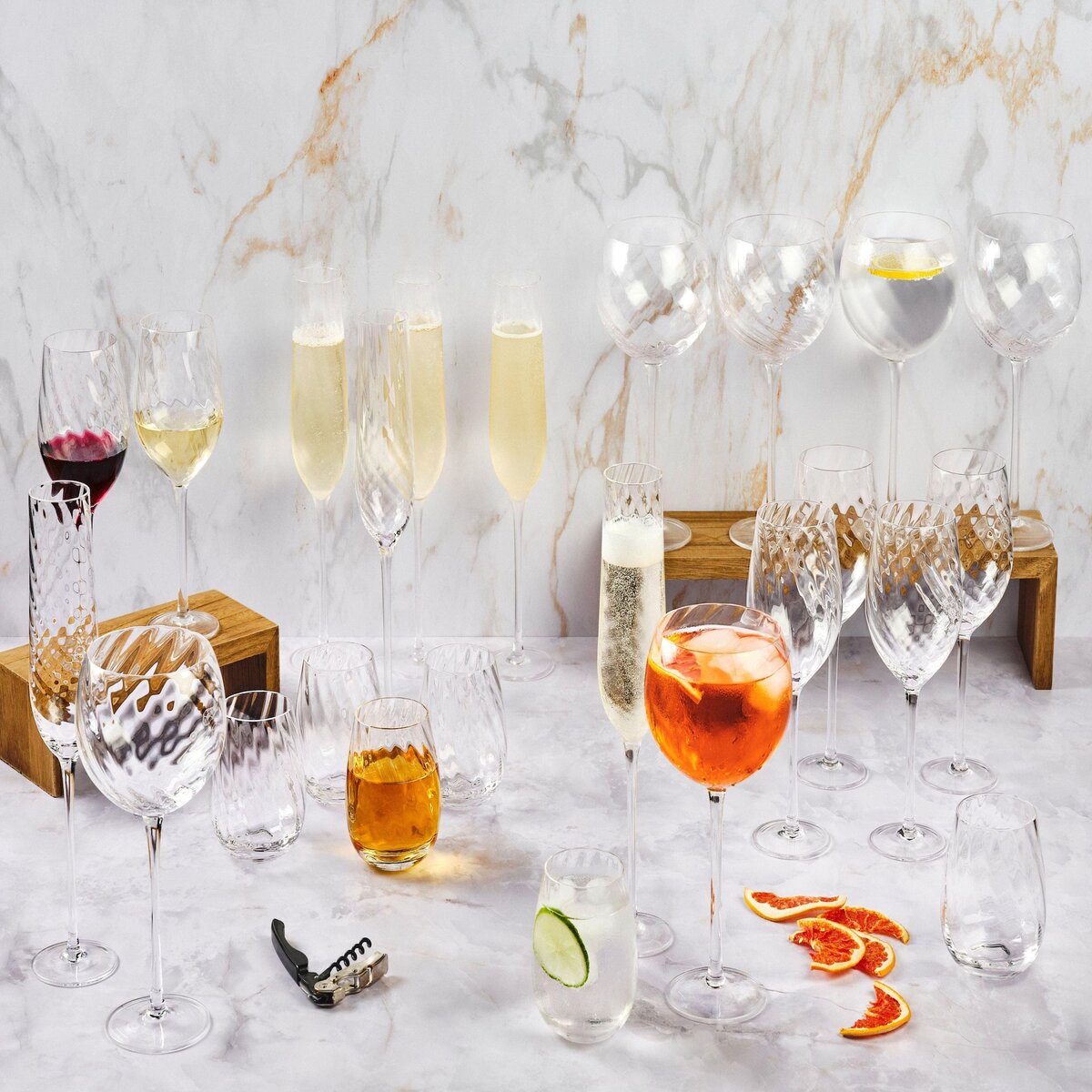 BJORN Set de verres complet STEN - 24 pièces