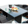 Voir la diapositive 5 : CONCEPT USINE Table et chaises 10 places encastrables en résine noir-noir MIAMI